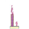 Trophies - #Cheerleading Pink C Style Trophy